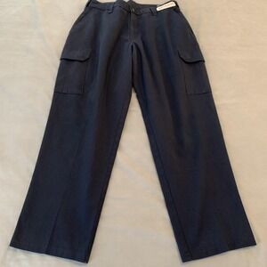 Cintas Cargo‎ Pants Mens 31x28 Navy ComfortFLEX Workwear Straight Leg Uniform